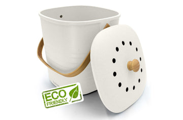 Weisser Bio-Mülleimer