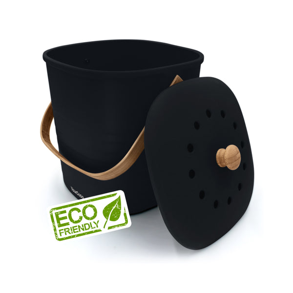 YourCasa® Compost bin - poubelle à déchets organiques cuisine - poubelle à déchets organiques durable