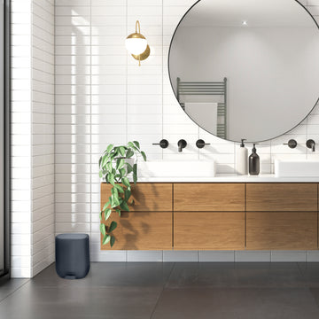 YourCasa® Mülleimer [5L] - Elegantes Design für Badezimmer oder Küche - Kosmetikeimer