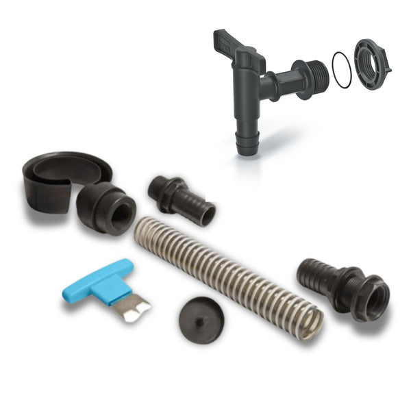 Tonneau de pluie YourCasa avec récupérateur de pluie et robinet - 80/160/200L