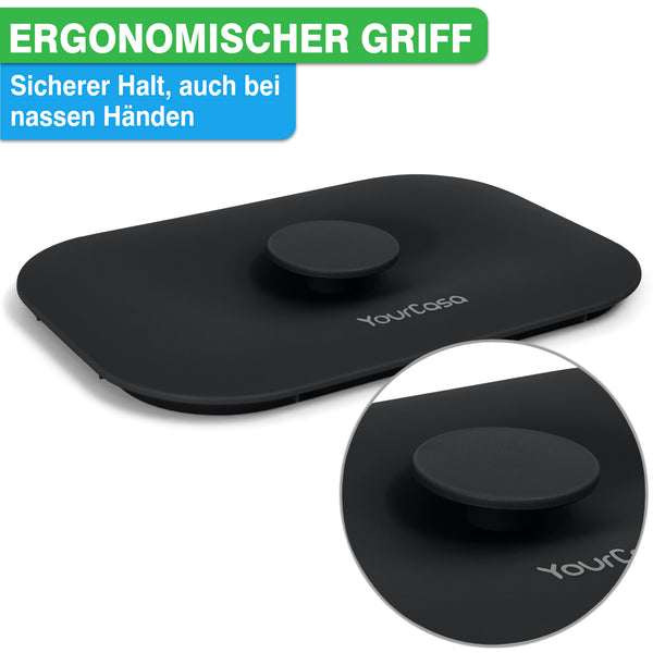 YourCasa® Poubelle à déchets organiques Cuisine Poubelle à compost 4L Cuisine pour le quotidien Conteneur à déchets organiques - Passe au lave-vaisselle - Anti-odeur - Tamis amovible - Petite poubelle à déchets organiques avec couvercle