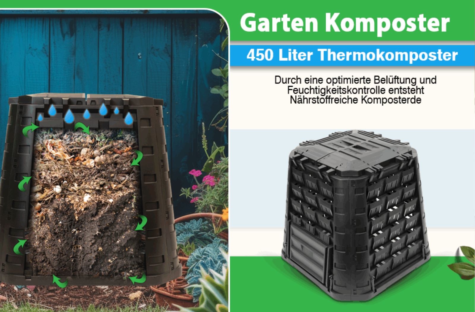 Gartenkomposter. Kompostieren