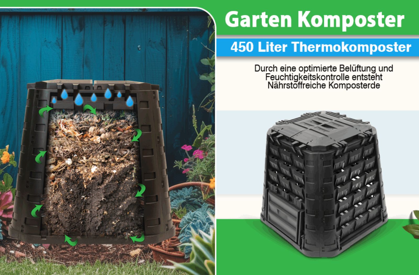 Gartenkomposter. Kompost Tipps.