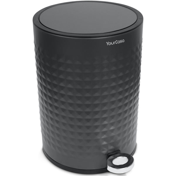 Edelstahl Mülleimer Bad 5L