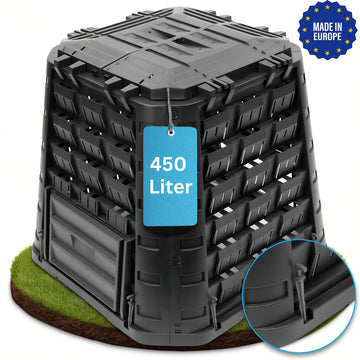 YourCasa Komposter für den Garten [EcoFusion] - 450 Liter Fassungsvermögen