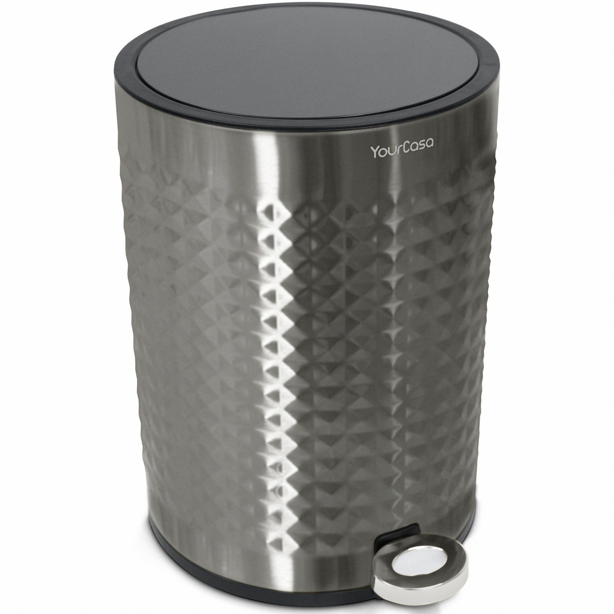 Edelstahl Mülleimer Bad 5L