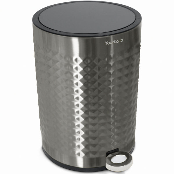 Edelstahl Mülleimer Bad 5L