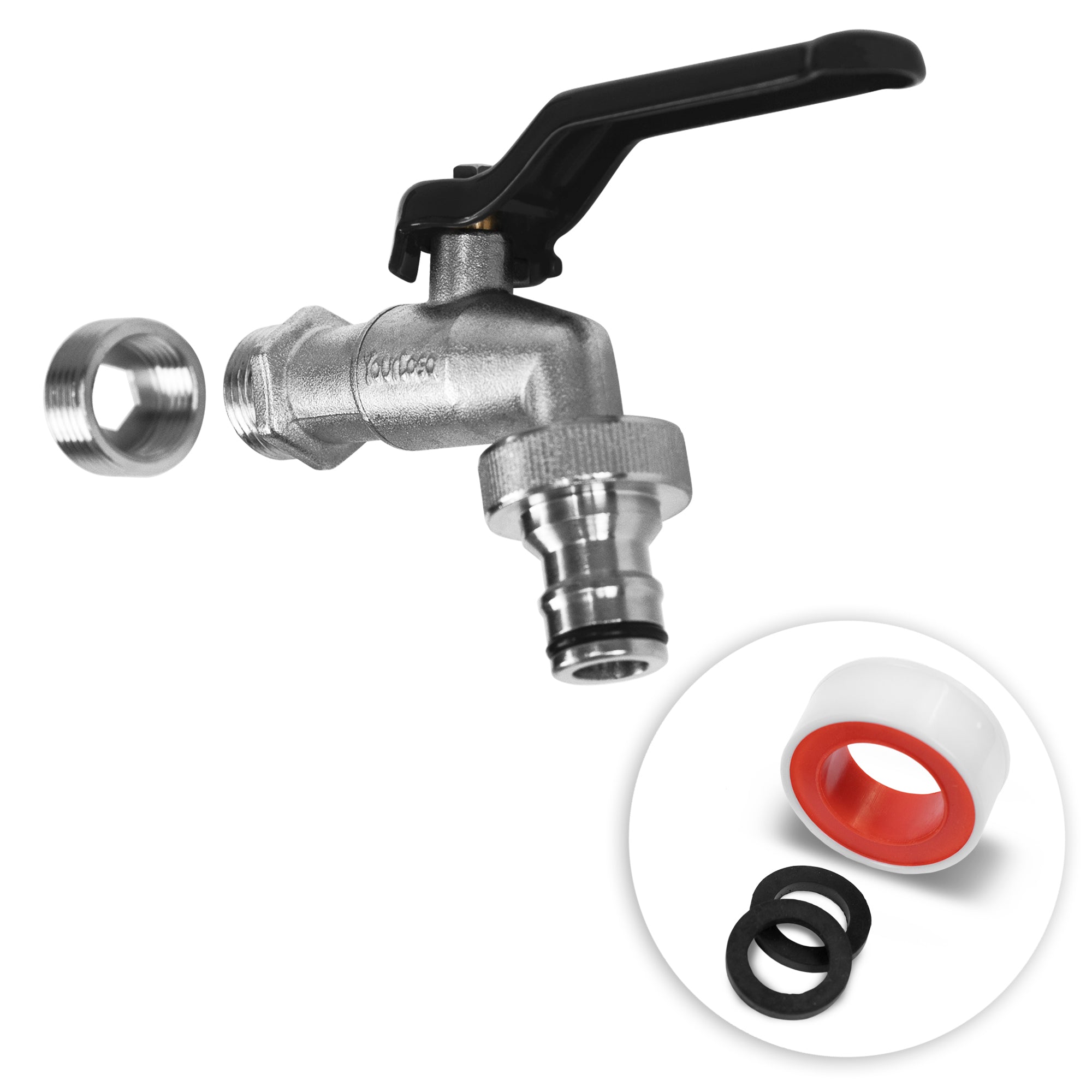 YourCasa® Garten-Wasserhahn - 1/2 Zoll & 3/4 Zoll