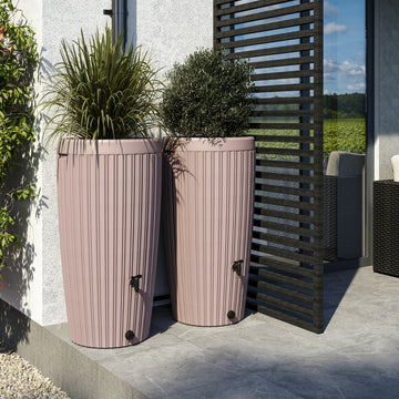 YourCasa Regentonne 240 Liter [RainCatcher] mit Messing Wasserhahn & Deckel