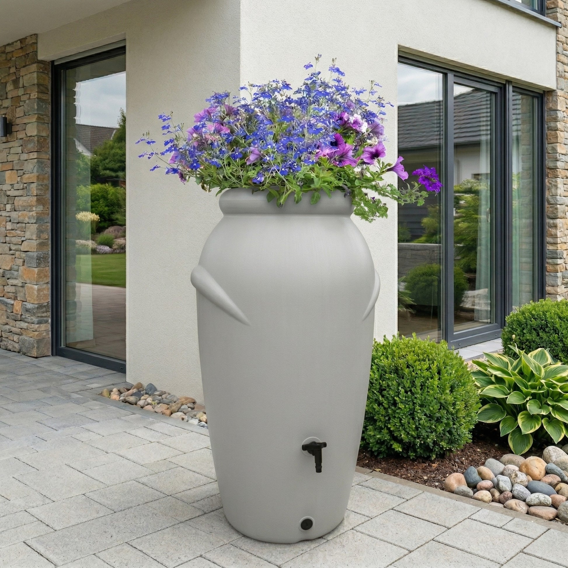 Regentonne Amphore 210-440 Liter nachhaltige Gartenbewässerung – YourCasa