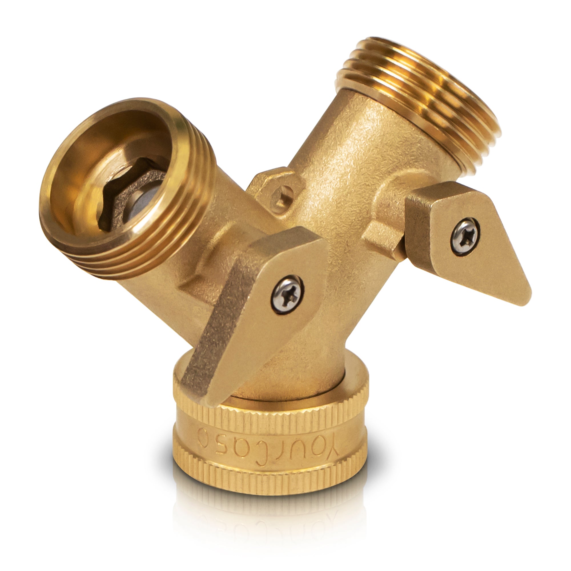 3-Wege Wasserhahn Verteiler Aus Messing – Verlängerter Griff, Einzelne Ventile Für Garten, Geräte & Mehr