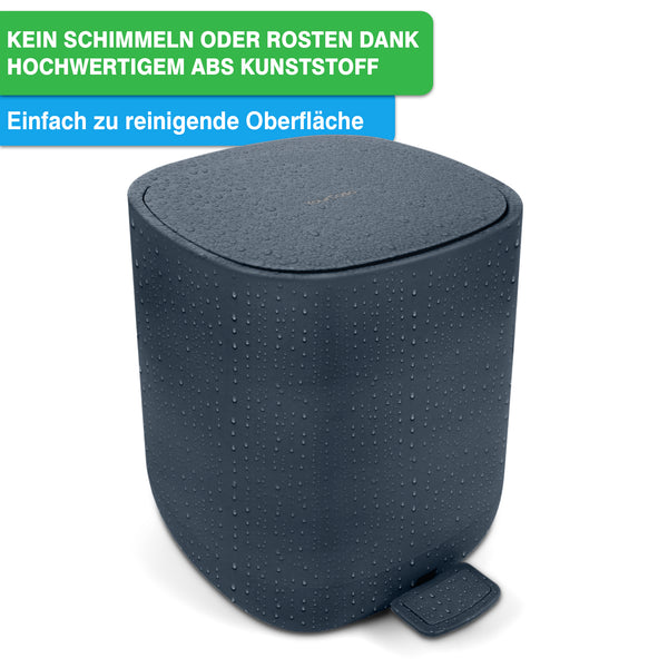 Ein YourCasa® Mülleimer [5L] mit grünem Hintergrund.