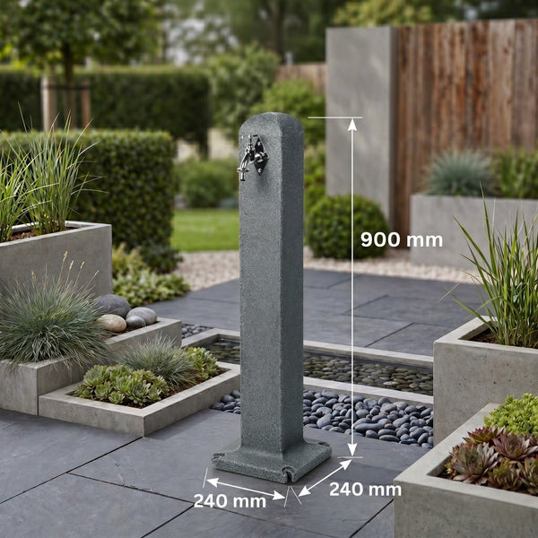 ITWTAN Wasserzapfsäule Wassersäule Entnahmestelle Kunststoff Steinoptik ITWTAN Wasserzapfsäule Wassersäule Entnahmestelle Kunststoff Steinoptik