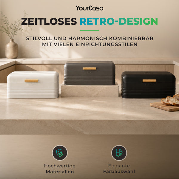 Skani Brotkasten Metall Retro Bambus – YourCasa