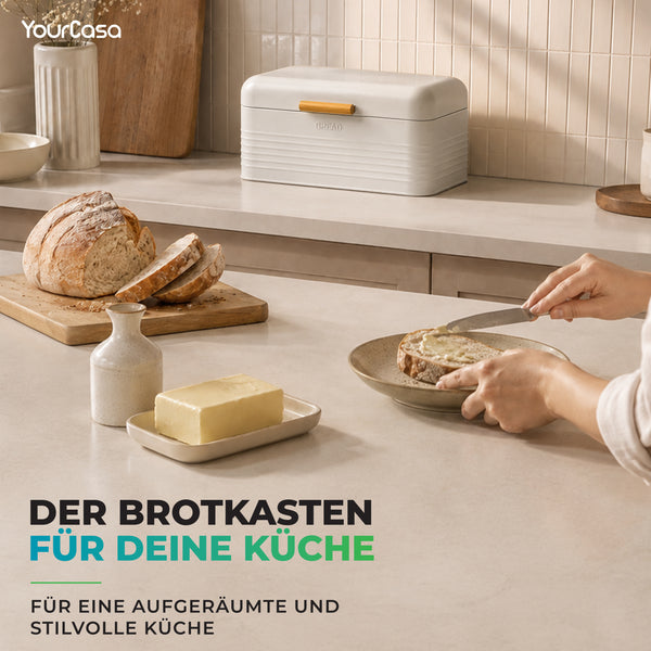 Skani Brotkasten Metall Retro Bambus – YourCasa