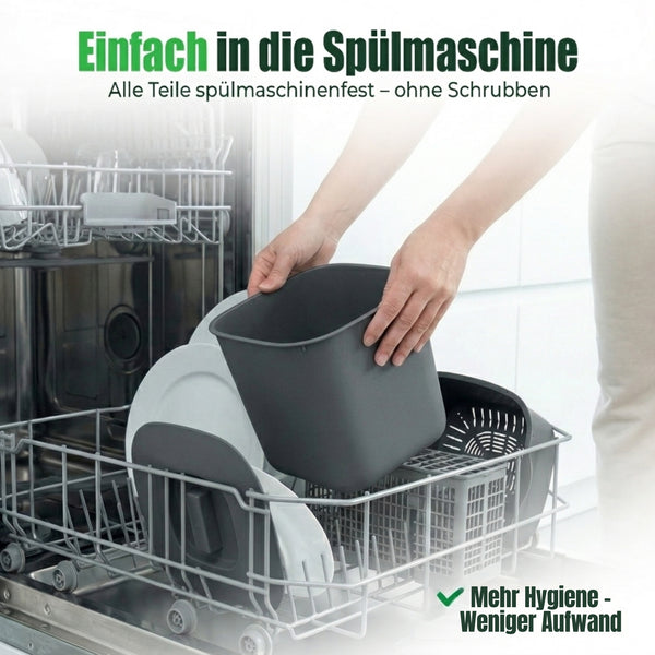 YourCasa Komposteimer - 7L - für alltäglichen Biomüll in der Küche