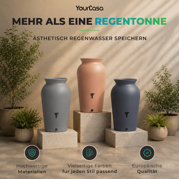 Regentonne StoneRain kaufen: 230 bis 460 Liter Steinoptik
