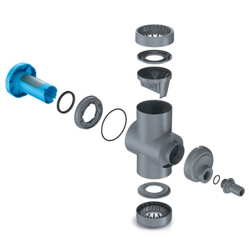 YourCasa® Regensammler [Downpipe70] - Mit Überlaufschutz und Absperrhahn