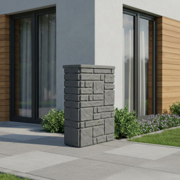 Regentonne Stonerain 300 Liter – Stilvolle Regenwassernutzung maximale Stabilität