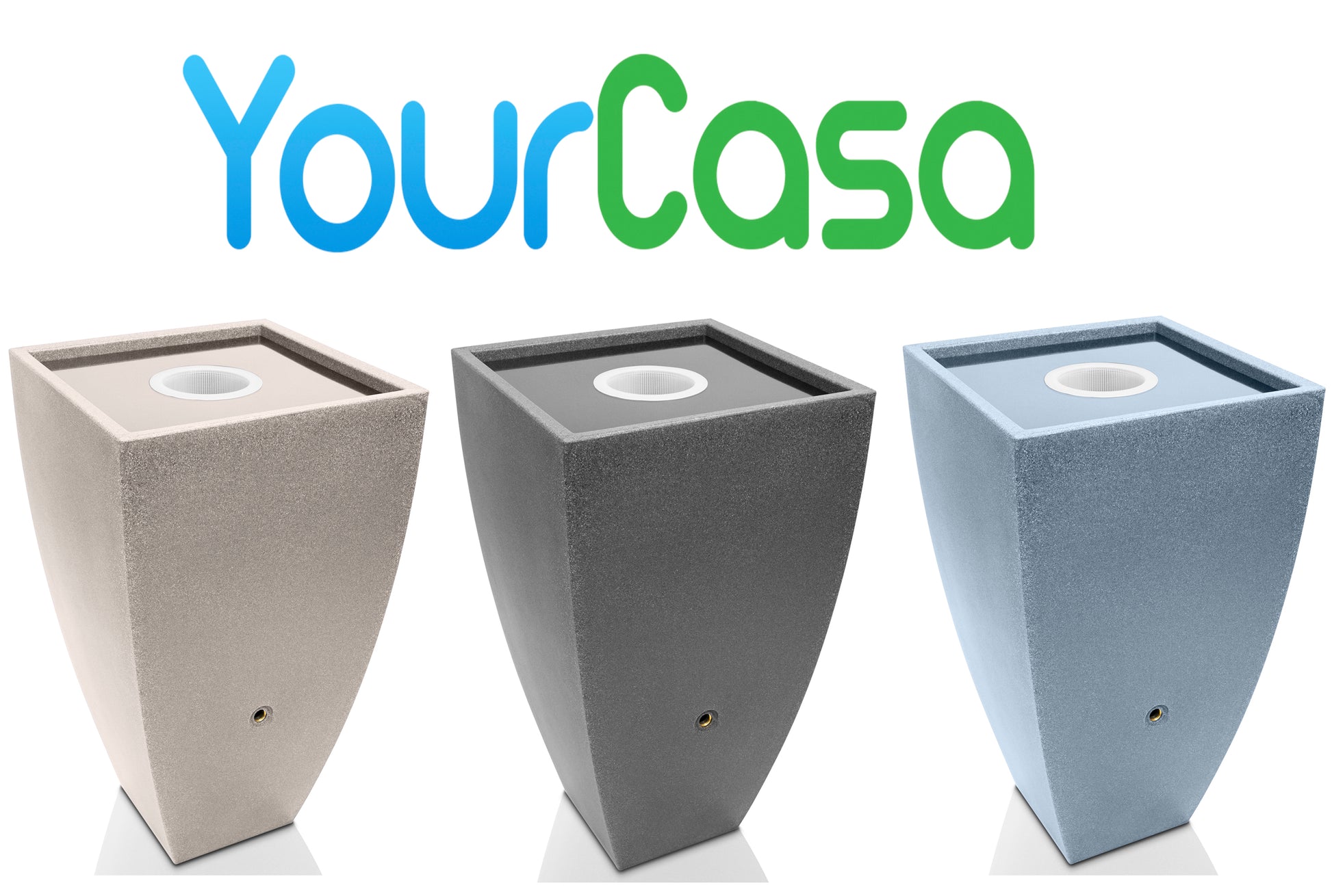 Yourcasa-de - YourCasa Regentonne 200 Liter [PureFlow] mit Metallgewinde und Filterkorb- Regenfass Frostsicher aus Kunststoff - Regenwassertonne - Fassungsvermögen - YourCasa-de -.