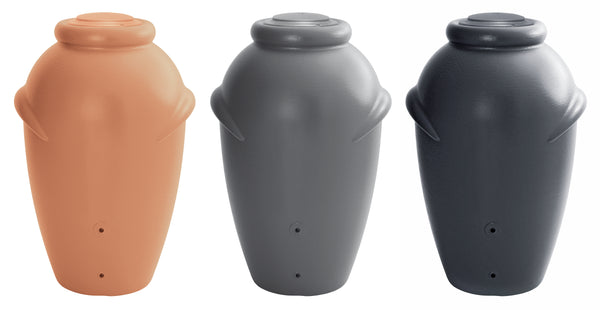 Drei Regentonne 210/360/440 Liter Gärkrüge in verschiedenen Farben, entworfen von yourcasa-de im Amphore-Stil.