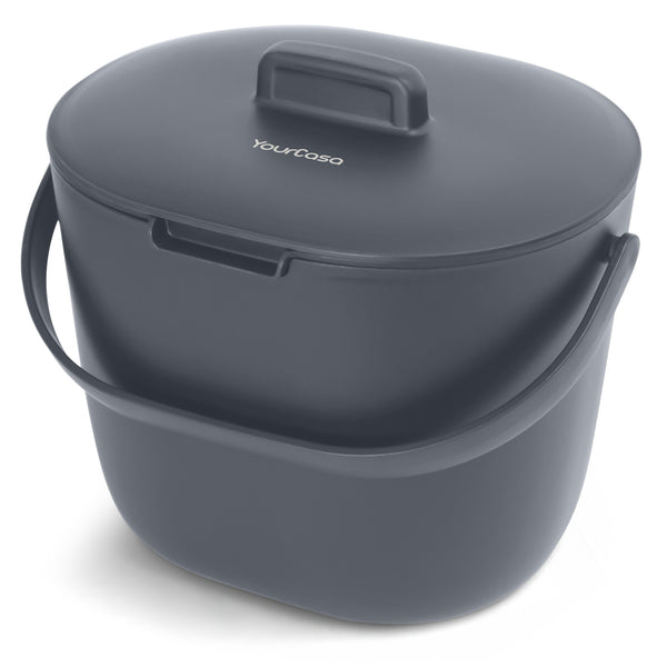 Poubelle De Compost Accrochable merle 5l Anthracite - Poubelle - Sac