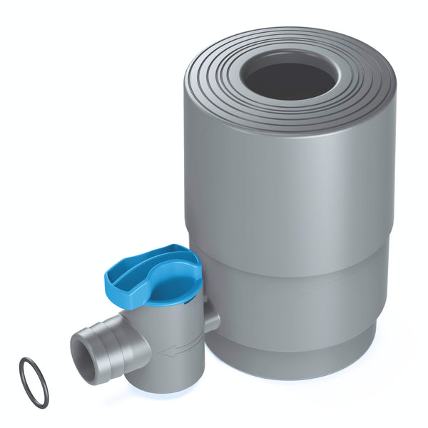YourCasa® Regensammler [Downpipe50] mit Absperrhahn und Filter