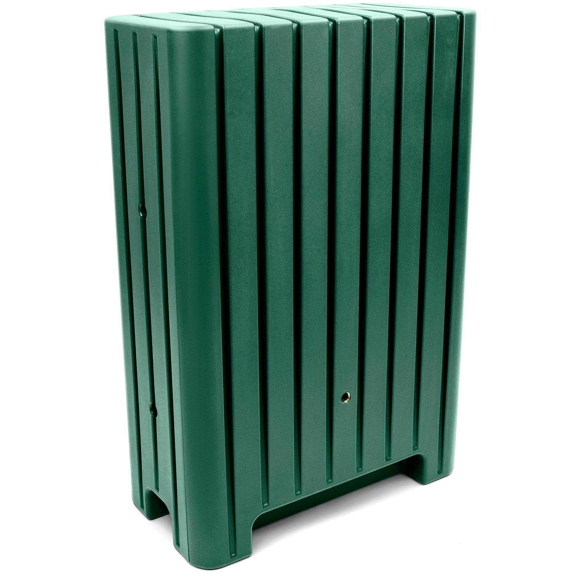 Vertikaler grüner Kunststoff YourCasa Regentonne 280 Liter [UrbanElegance] Outdoor Mülleimer mit Rippendesign und Rotationsverfahren von yourcasa-de.