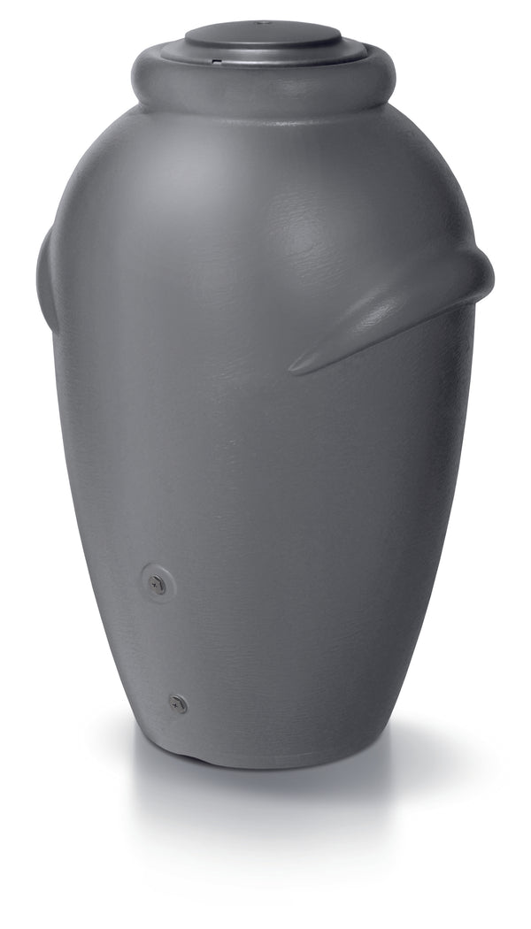 Mattschwarze Urne mit einem eleganten, modernen Regentonne 210/360/440 Liter – Amphore Design Wassertank von yourcasa-de.